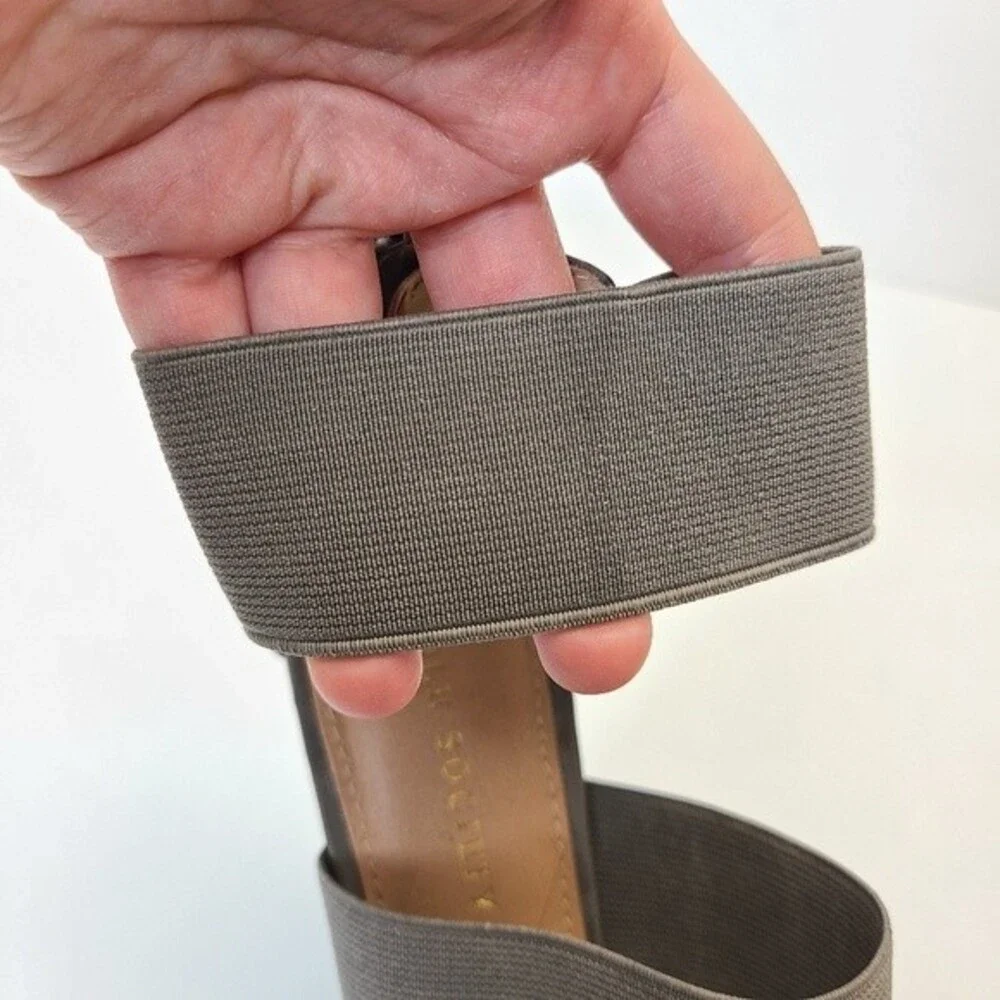 Sole Society Jasmine Grey Platform Wedges Womens 6